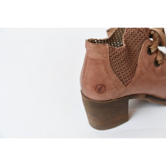 Sundance Casta Leather Rosa Boots Block Heel Bootie Womens Size EU 36 US 6 - Picture 11 of 13